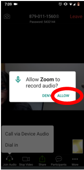 allow audio android